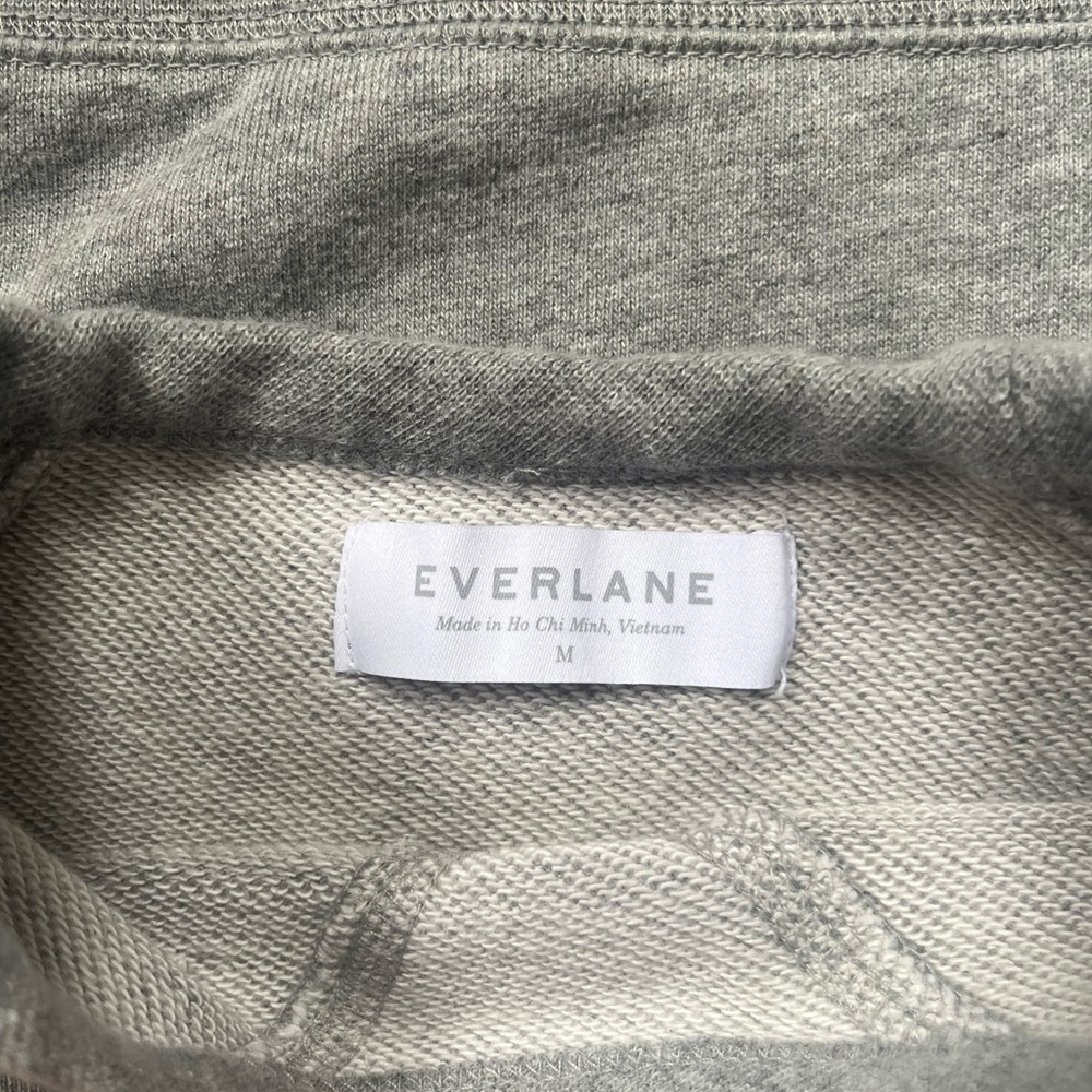 Everlane The Slim Classic French Terry Crew Size M - Picture 8 of 10